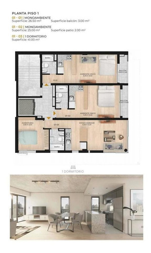 Imagen 3 de 7 de Venta Departamento 1 Dormitorio Y Monoambientes - Barrio Martin, Rosario