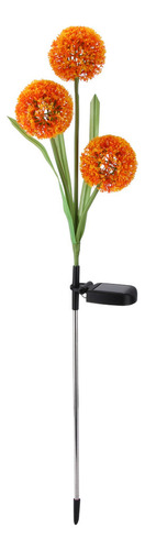Lámpara Led De Simulación De 3 Flores Con Energía Solar Para