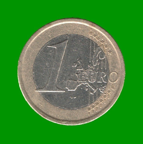 Moneda De España 1 Euro, Año 2003, Bimetalica, Estado Usada.