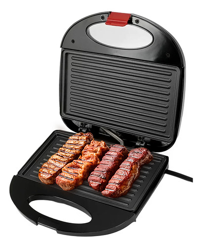 Parrilla Electrica Sandwichera Panini Grill Antiadherente