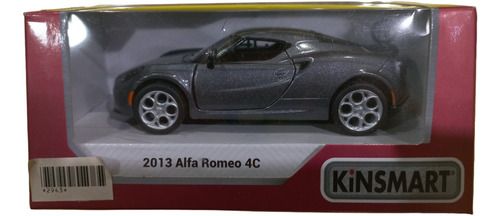 Kinsmart 2013 Alfa Romeo 4c Escala 1:35 (aprox 12 Cm)