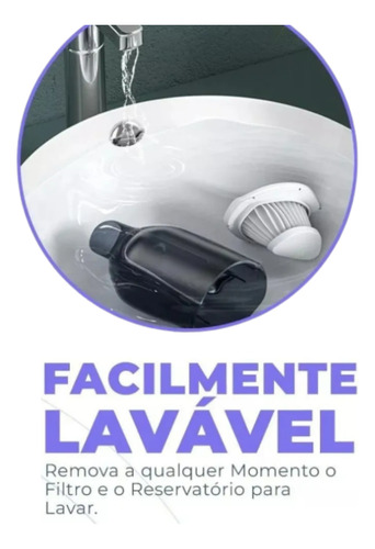 Aspirador De Pó 120w Com Função Sopradora Sem Fio