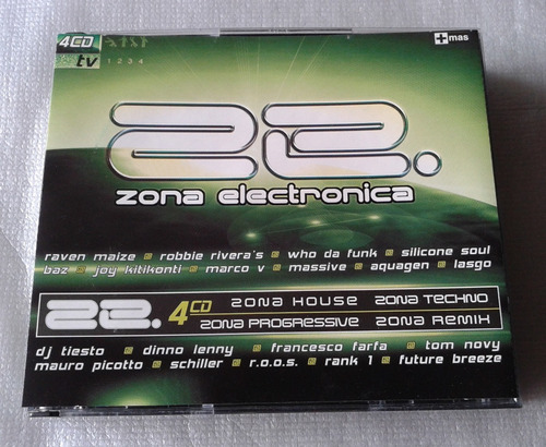 Zona Electronica Boxset Con 4 Cds Dj Tiesto Maize Massive 