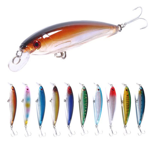 2 Curricanes Minnow Laser Pesado Capturas Grandes 42 Gramos!