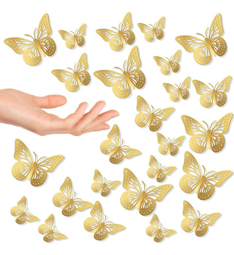 Mariposas Para Decoracion De Pared Artificiales 3d Colore