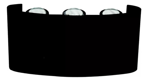 Arbotante Para Muro Led 12w Acabado Negro Luz Calida