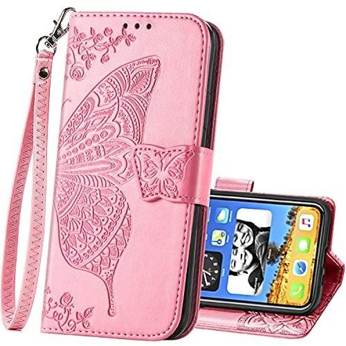 Para iPhone 14 Pro Wallet Case,pu Piel Flip 828rm