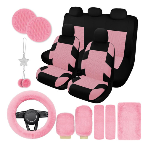 Jingsen 17 Car Seat Cover Full Set For Women, Universal