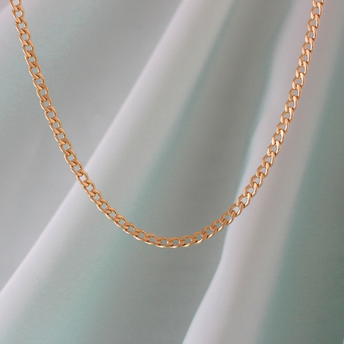 Imagen 7 de 9 de Cubana De 65cm + Dije Madero Pequeño En Oro Laminado 18k