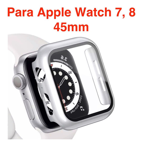 Funda Protectora Con Vidrio Para Apple Watch 7 - 8 41mm 45mm