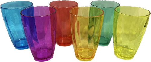 Vasos Irrompibles Policarbonato Alta Resistencia Kit X 6