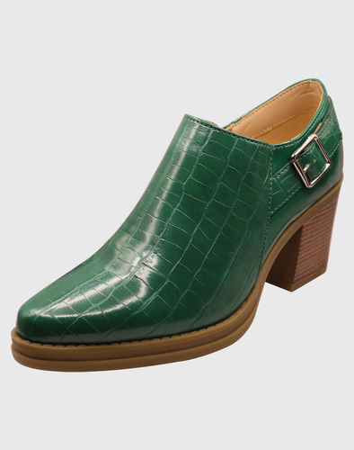 Botin Hebilla Verde