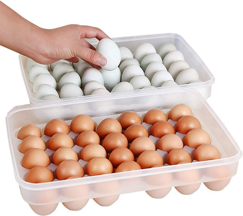 Caja De Almacenamiento Para Huevos Con Capacidad De 34