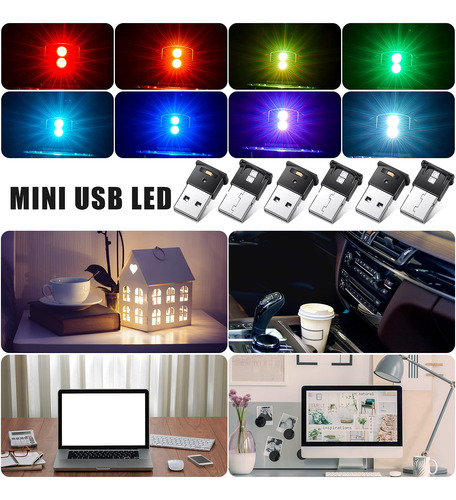Mini Luz Led Usb Rgb 5v Para Automóvil Y Oficina Color De La Estructura Color De La Pantalla