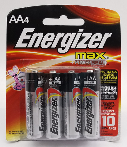 Energizer Max Baterias Pilas Aa 4 Piezas * R G Gallery