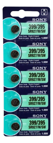 Pilha Sony Micro 395/399 Botão - kit de 5 unidades