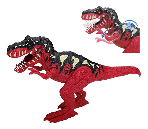 Tiranosaurio Rex 46 Cm Articulado Luz + Sonido Dino Valley