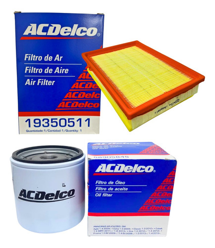 Kit Filtro Aire + Filtro Aceite Prisma Onix 1.4 8v Todos