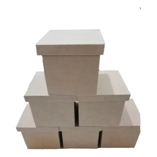 8 Cajas Madera De Regalo Mdf Cubo Mediana 13x13x13 Cm ¡¡