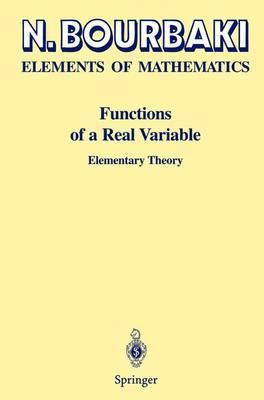 Libro Functions Of A Real Variable : Elementary Theory - ...