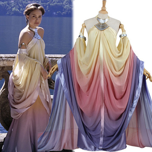 Vestido De Reina Padme De Star Wars Para Cosplay, Halloween