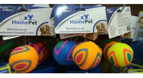 Bolinha Com Pisca Pisca E Apito Para Cães E Gatos Cor Verde, Predominante