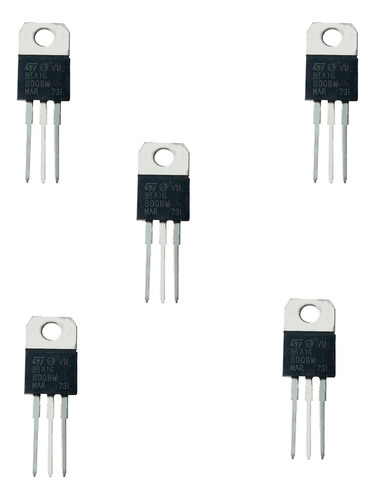 5 Pzas Bta16-800b Triac Potencia 800v 16a To-220ab