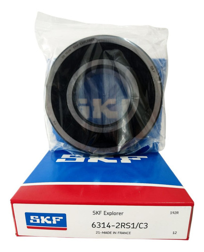 Rodamiento Sello Goma 6314-2rs1c3 Marca Skf 