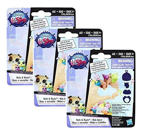 Littlest Petshop Pets Blind Bag Paquete De 3