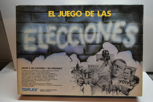 Juego De Las Elecciones Toplay Juegue A Las Elecciones Y Sea (Usado)