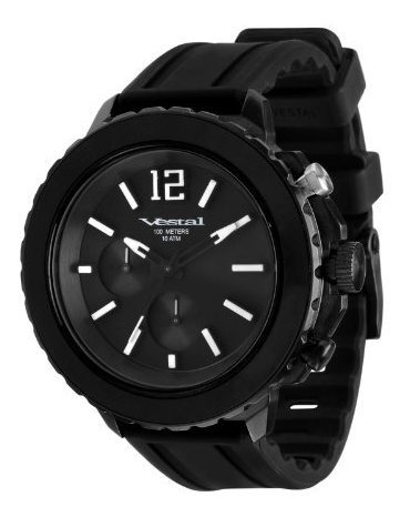 Reloj Negro Yatcs01 Yate Vestal Hombres.