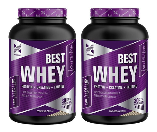 Xtrenght Best Whey Protein 2 Lb X 2 Unidades Potenciada