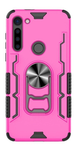 Funda Shockproof Tpu + Pc Con Anillo Para Motorola G8 Power