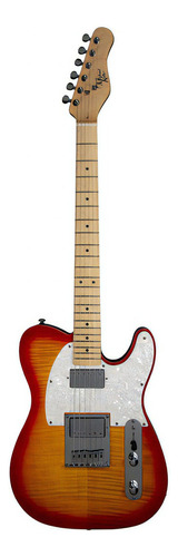 Guitarra elétrica de 53 db com estojo MK53HCsmro W-case Michae Color Cherry Sunburst Maple Fingerboard Material Orientação à mão direita