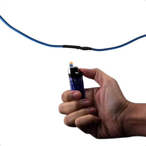 1 Metro Espaguete Termo Retrátil Isolante 9,5mm Para Fios