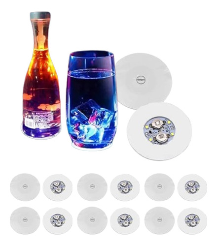 20 Pegatinas Para Botellas Posavasos Luces Taza Tapete Led