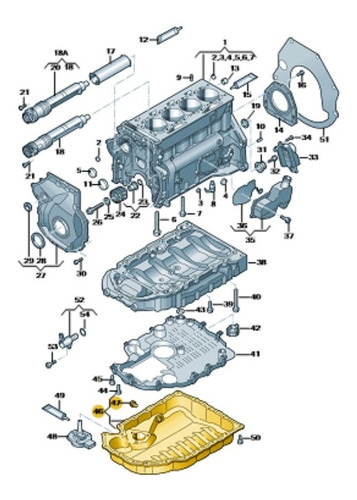 Imagen 7 de 10 de Carter Aceite Audi A3 Tt Vw Golf Tiguan Passat Bapmic Aleman