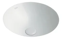 Comprar Bacha Baño Ferrum Semi Esferica L11bf De Pegar Abajo Acabado Brillante Color Blanco
