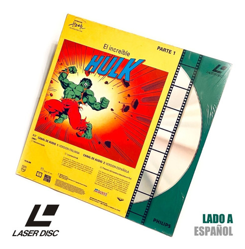 Laserdisc El Increible Hulk Parte 1 Español E Italiano 1991