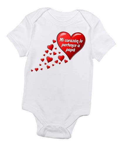 Pañalero O Playera Bebé Personalizada Mi Corazón A Mamá