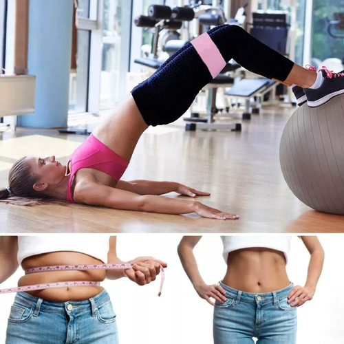 3 Ligas Elastic Bands Resistance Tela Ejercicio Piernas-