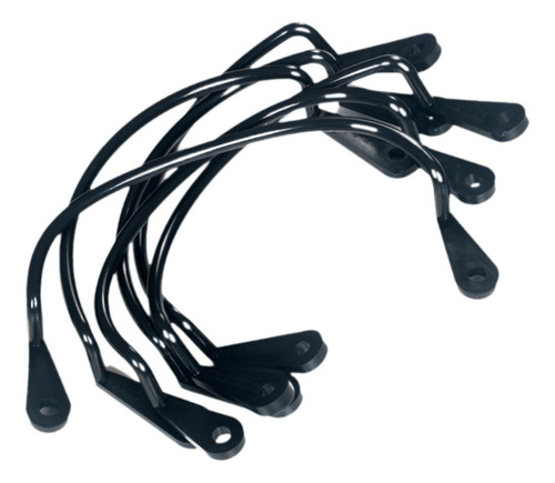 6x Billiard Net Bag Tibilantes De Bolsillo Suministros Negro