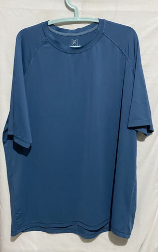 Playera Deportiva George L Hombre Azul Petróleo (Usado)