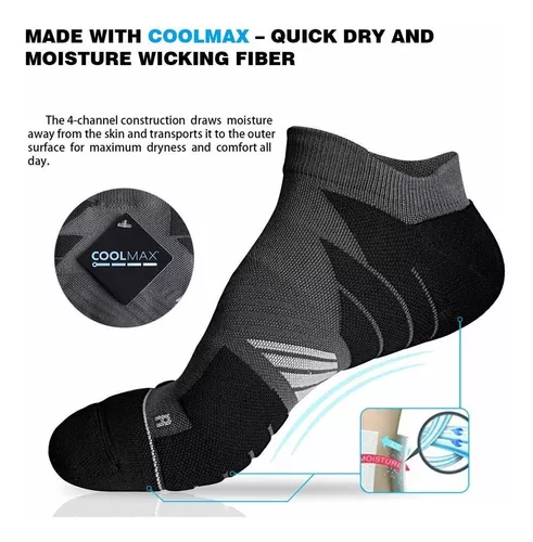 Comprar Coolmax Short Tube Calcetines de cinco dedos Calcetines deportivos  transpirables y que absorben la humedad Calcetines para correr Puntera