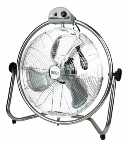 Ventilador De Piso Dkasa Nf-50 Plateado  20 PuLG, Giratorio