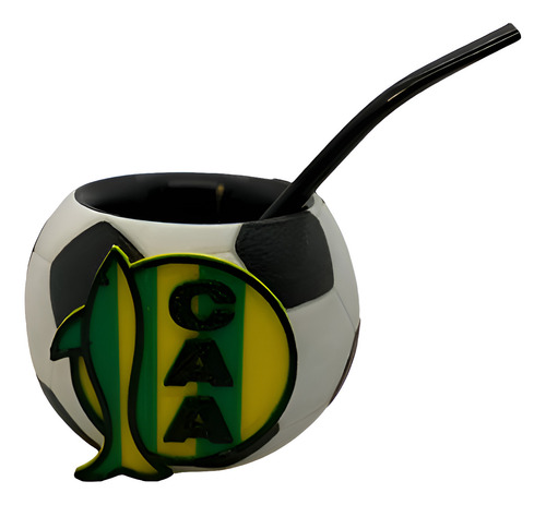 Mate Pelota Con Escudo Color Verde Aldosivi