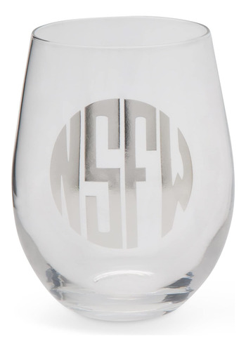Copas De Vino Con Monograma Bigmouth Fml Y Nsfw