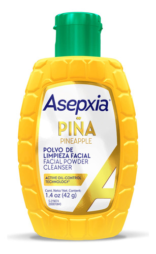 Asepxia Limpiador Facial En Polvo, Exfoliante No Abrasivo Co