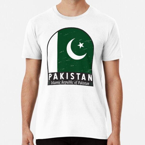 Remera Emblema De La Bandera De Pakistán Vintage Apenado ALG