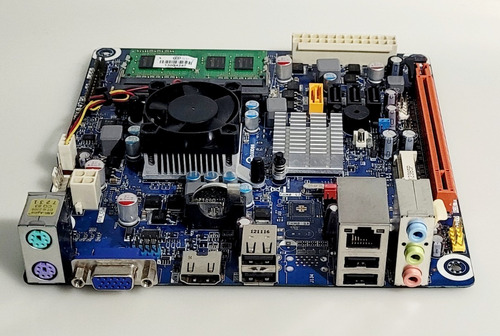Imagem 6 de 7 de Placa Mãe Pcware Ipx847p1 + 2gb Ram Hdmi